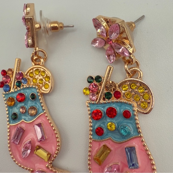 Summer Cocktail Fruity Drink Earrings - Picture 4 of 8